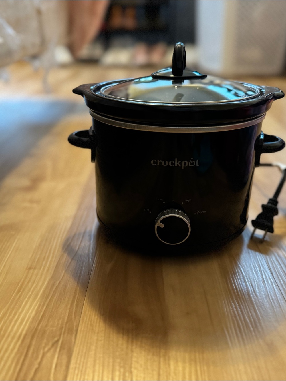 Crockpot Black Slow Cooker with Glass Lid - Classic Countertop Cooker (Mini)